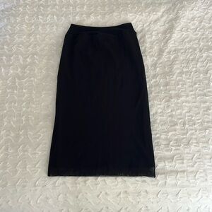 Jean Paul Gaultier Soleil mesh pencil skirt S